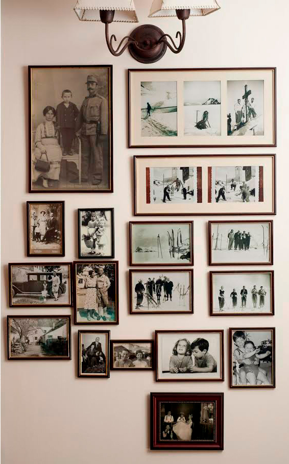 Arbol genealógico de la familia en fotos